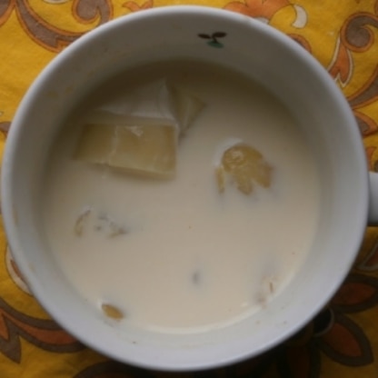 豆乳スープはヘルシーで美味しいですね　＾。＾
ごちそうさまでした。